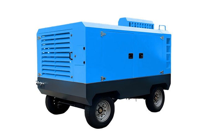 Portable screw air compressor